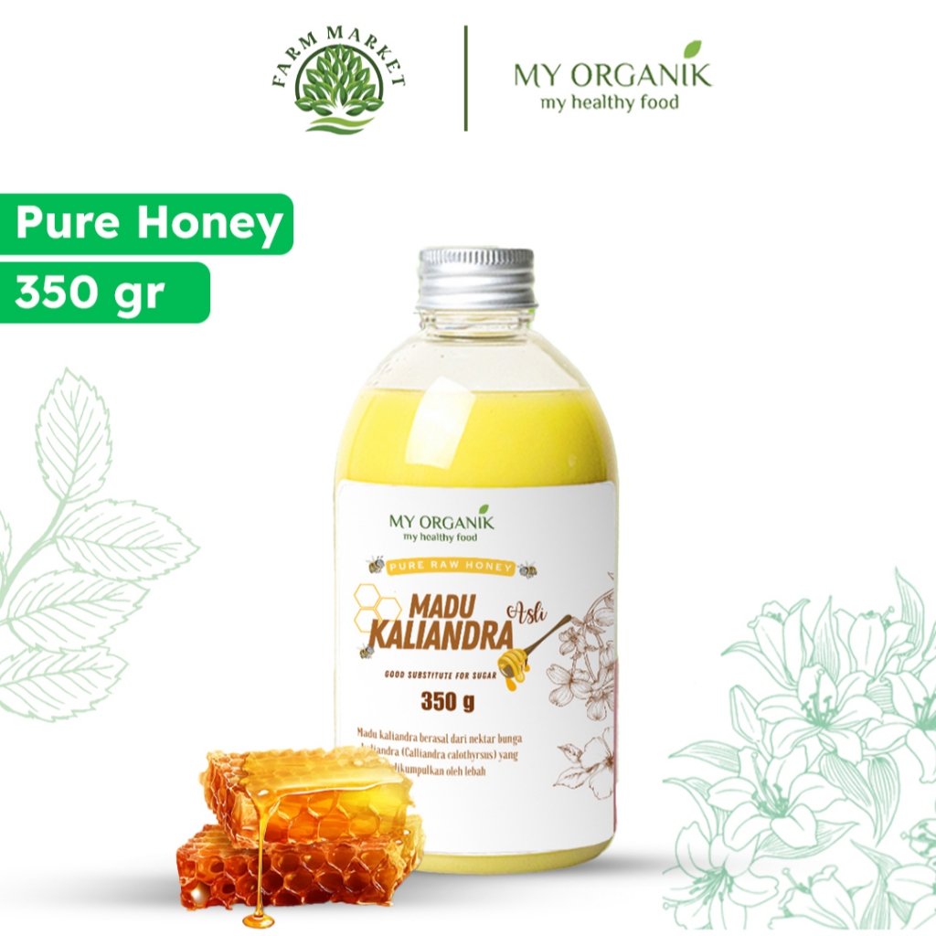 

My Organik Pure Madu Raw Kaliandra 350 gr Premium Quality 100% Murni Original