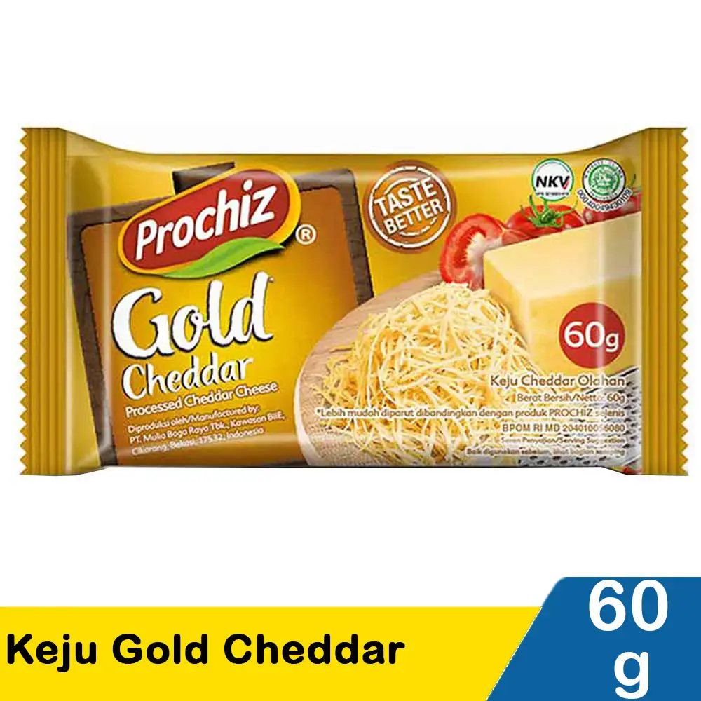 

prochiz keju cheddar olahan gold 60gr