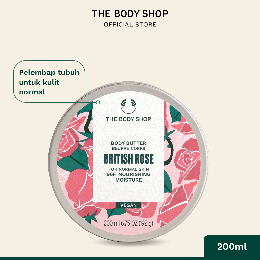 The Body Shop New British Rose Body Butter 200ml