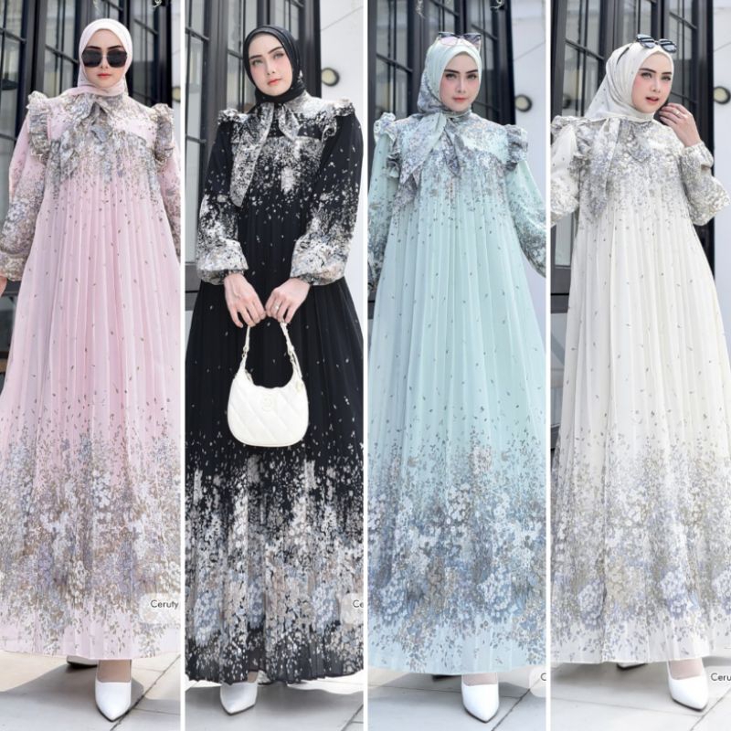 READY (Ada Jumbo) AZURA SET GAMIS | JOYAH2 SET | GHAFA SET GAMIS SET HIJAB | MAXIDRESS | CERUTY BABY