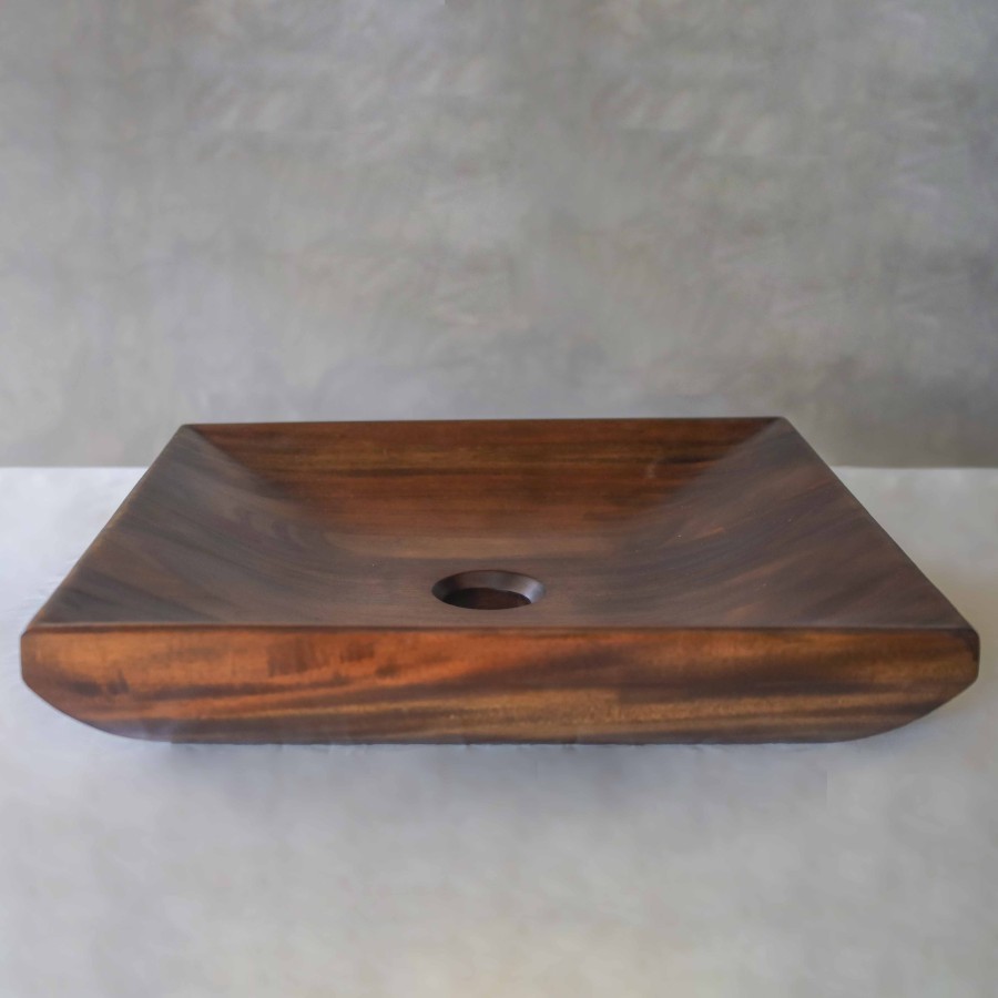 Wastafel Kayu Jati / Wastafel Cuci Tangan / Wastafel Kotak (SRS-002-NM)