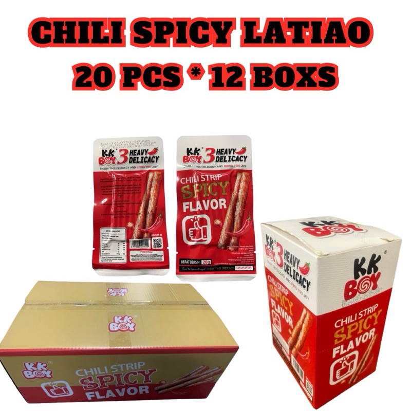 

CHILI STRIP SPICY FLAVOR KKBOY 12BOX X 20BKS (JUAL PER DUS)