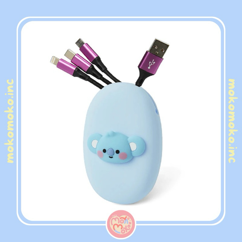 [READY] - BT21 3in1 Cable & Pouch Koya