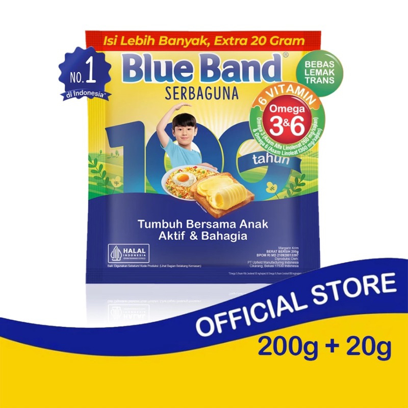 

[Exclusive] Blue Band Serbaguna Margarine Sachet 200gr+20gr