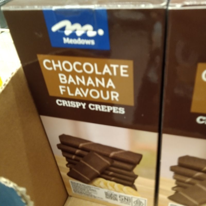 

Mendows Wafer crepes coklat pisang/ peanut butter 90gr des 2025 biskuit enak