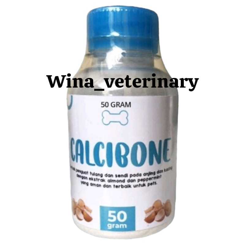 CALCIBONE 50gr Penguat Tulang dan Sendi Anjing Kucing Keseleo Patah