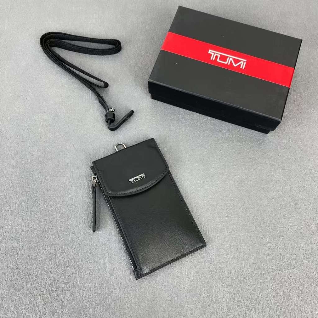 

197113 lanyard id card kulit import terbaru