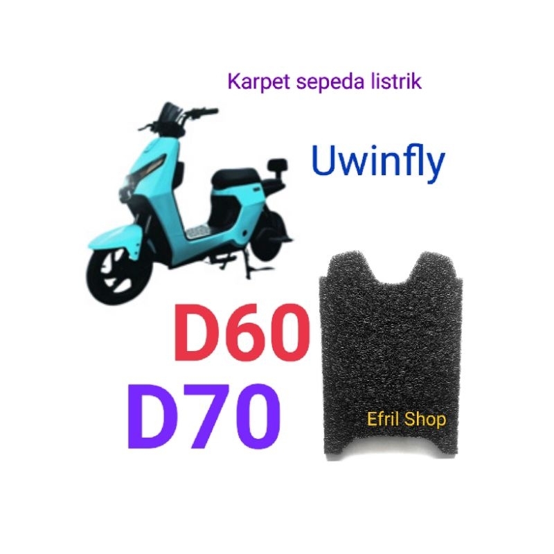 Karpet sepeda listrik Uwinfly D60 D70 atau Uwinfly D 60 D 70