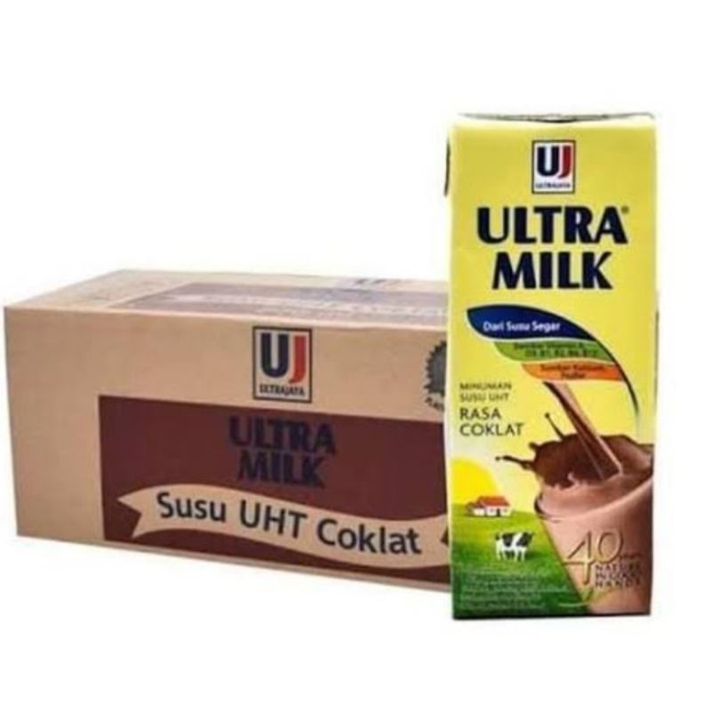 

susu ultra UHT coklat 200ml/dus (24 pcs)