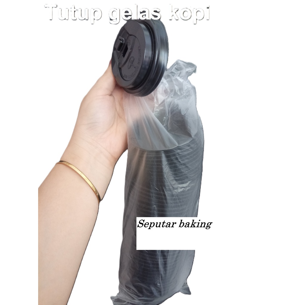 Tutup Paper Cup 8oz (isi 50) / Tutup paper cup