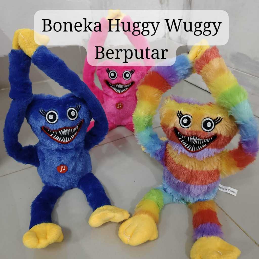Boneka Huggy Wuggy Berputar Bergerak Ada Musik Bisa ikut Berbicara Gratis Charger Boneka Viral