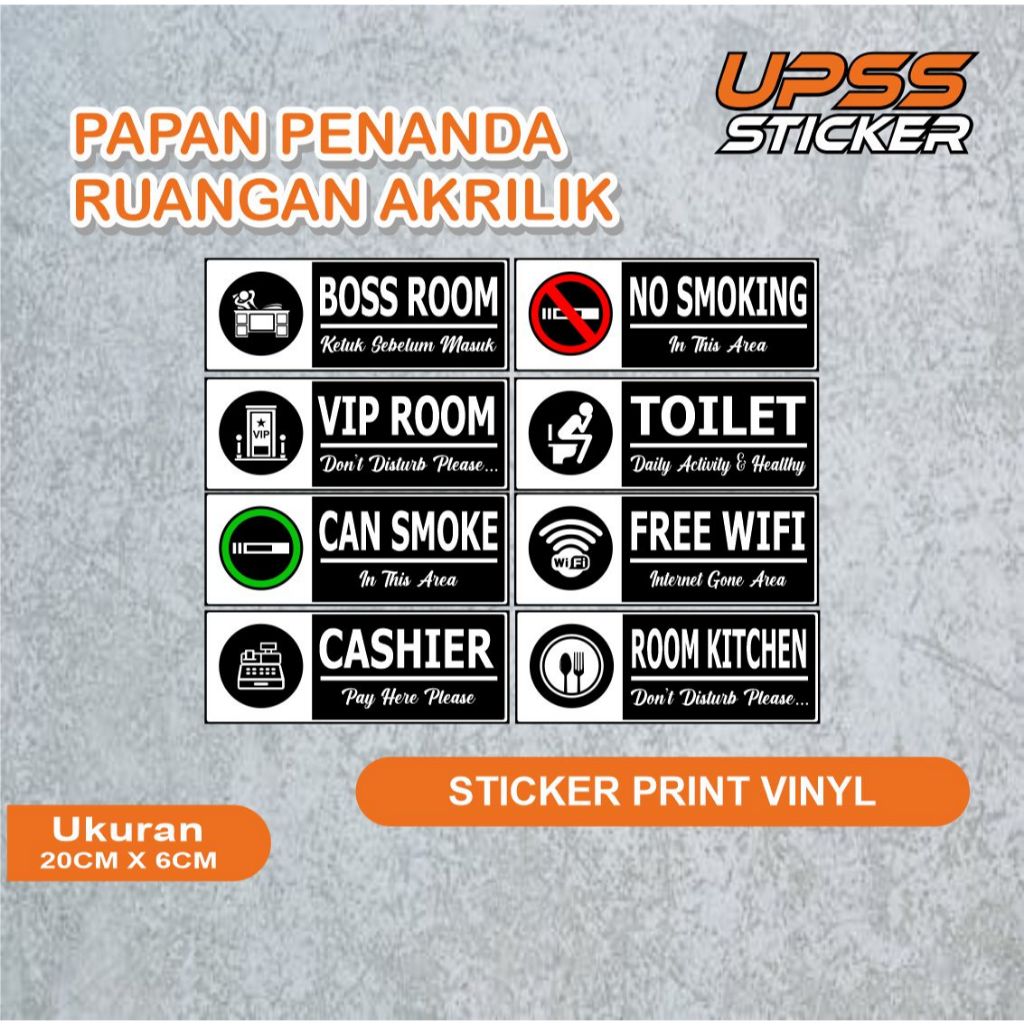 

STICKER VYNYL KEREN UNTUK OFFICIAL STORE / CAFE