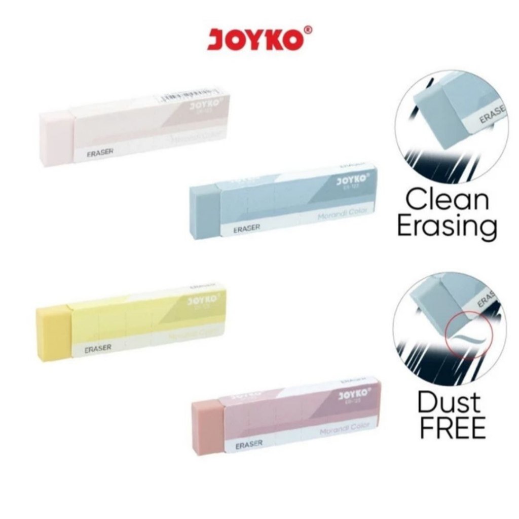 

Penghapus Joyko ER-123 - Morandi Pastel Color Eraser warna warni - Kuning