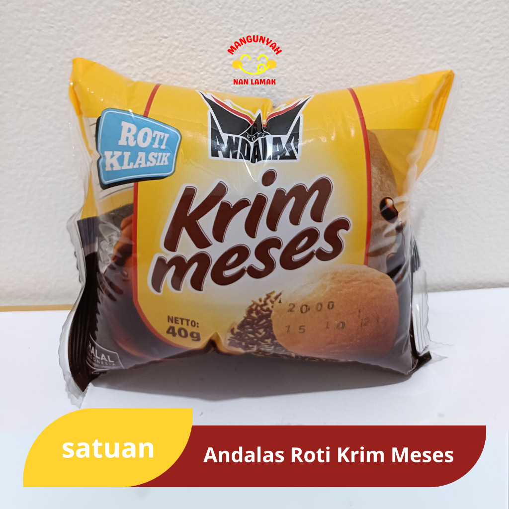 

Andalas Roti Krim Meses Roti Klasik Roti Andalas 40 gr | Mangunyah Nan Lamak