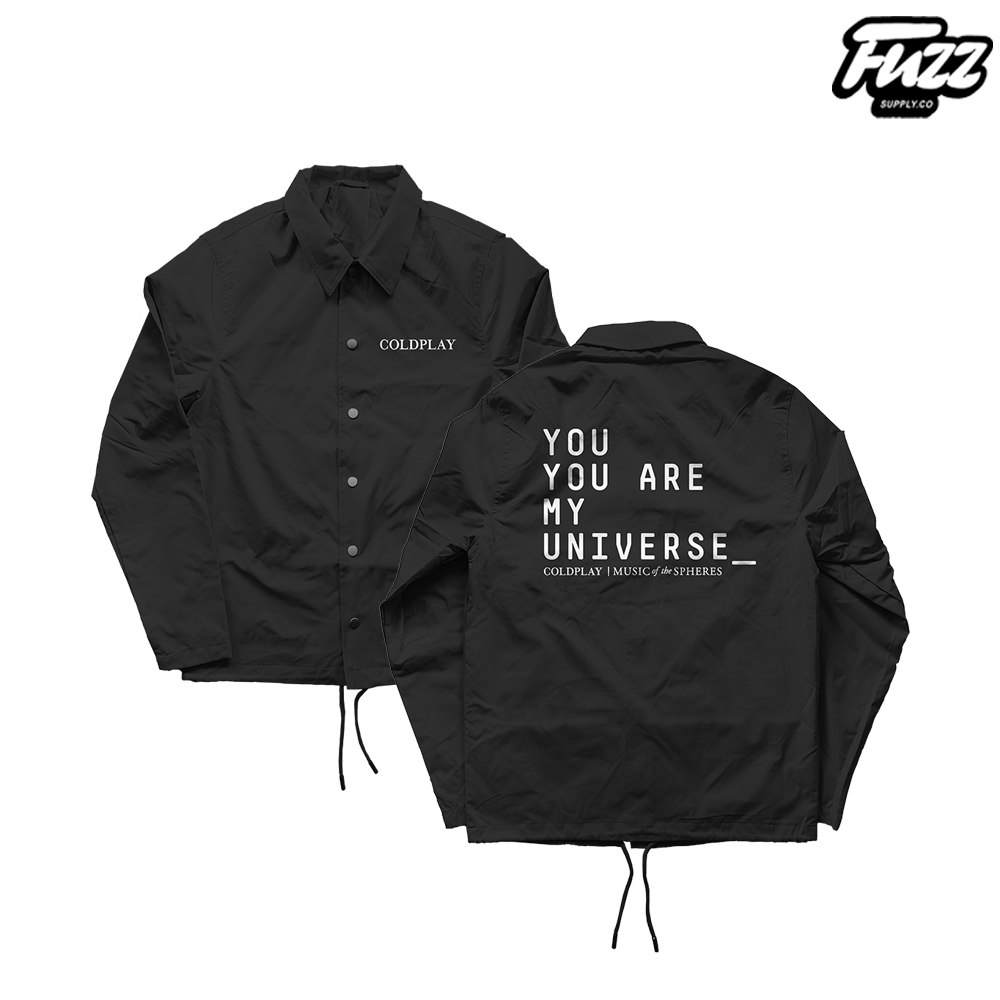 WINDBREAKER COACH JACKET BAND COLDPLAY | JAKET PRIA WANITA BAHAN PARASUT WATERPROOF ANTI AIR