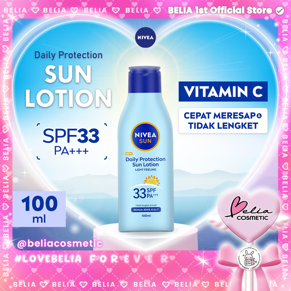 ❤ BELIA ❤ NIVEA Body Lotion Daily Protection Sun SPF33 100ml | Proteksi untuk semua jenis kulit