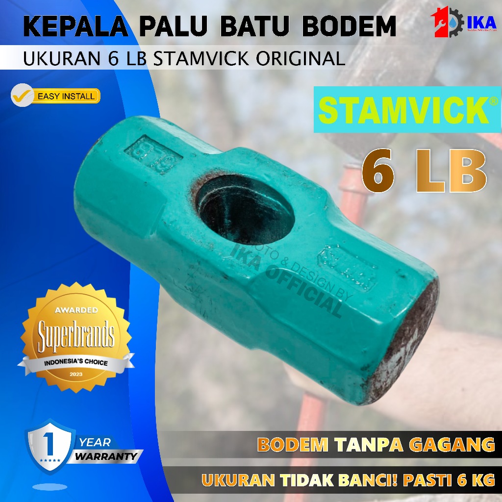 Bodem 6LB STAMVICK / Palu Batu 6LB Bobok / Bodem STAMVICK 4 LB/ Palu Bodem STAMVICK 4 LB / Palu