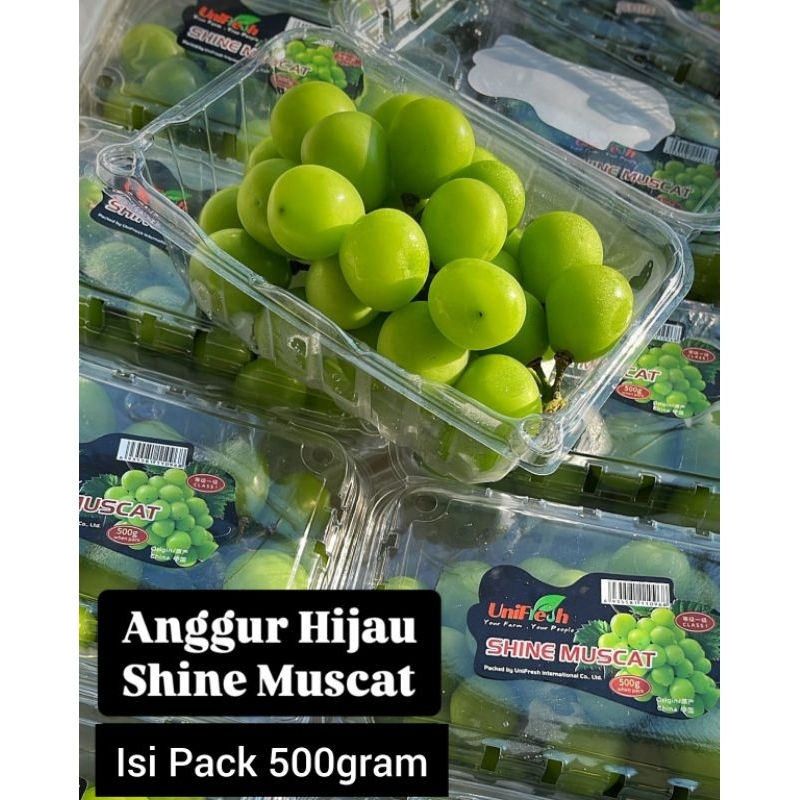 

Anggur Hijau Shine Muscat 500gram