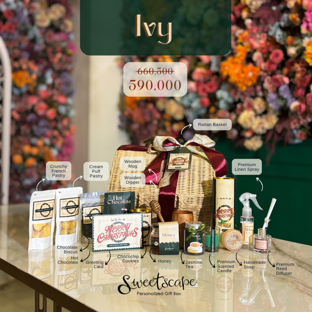 

Ivy - Christmas Packages 2024 - Hampers Natal - Hampers Christmas - Paket Christmas - Parcel Christmas - Hadiah Christmas - Hadiah Natal - Christmas Gift - Parsel Natal - Paket Natal - Corporate Hampers - Hampers Bisnis - Christmas Hampers