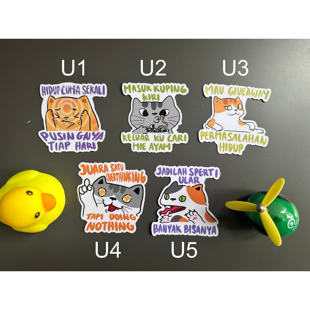 

Sticker Kucing Mental Illness EDISI 6