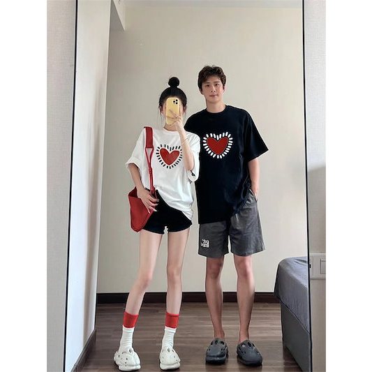 Tshirt Couple SHINE LOVE Cinta Bersama Ayang Kaos Lucu Loph You Ay Gemoy Baju Viral Bahan Lembut Oot