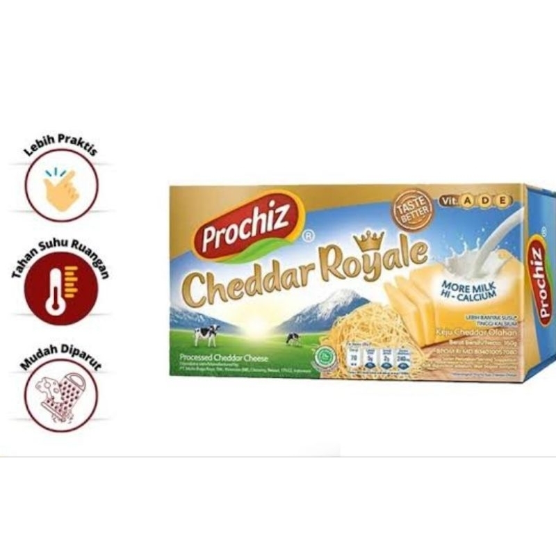 

Keju Prochiz Cheddar Royale 160 gram