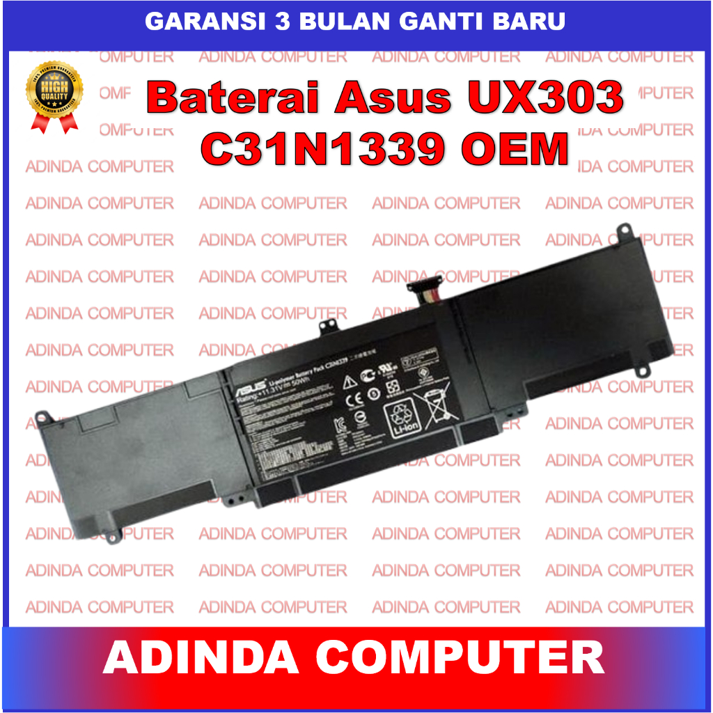 Baterai Asus ZenBook UX303 TP300L TP300LA TP300UA Q302L 0B200-00930200