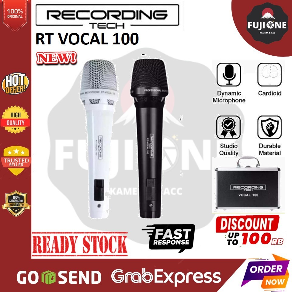 Recording Tech RT Vocal100 Professional Dynamic Mic - Mic RT Vocal 100