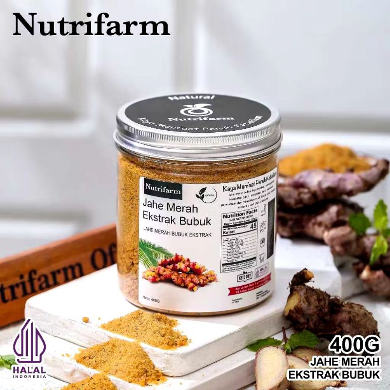 

(400g) Jahe Merah Ekstrak Bubuk Premium Nutrifarm / Jahe Merah Bubuk Original