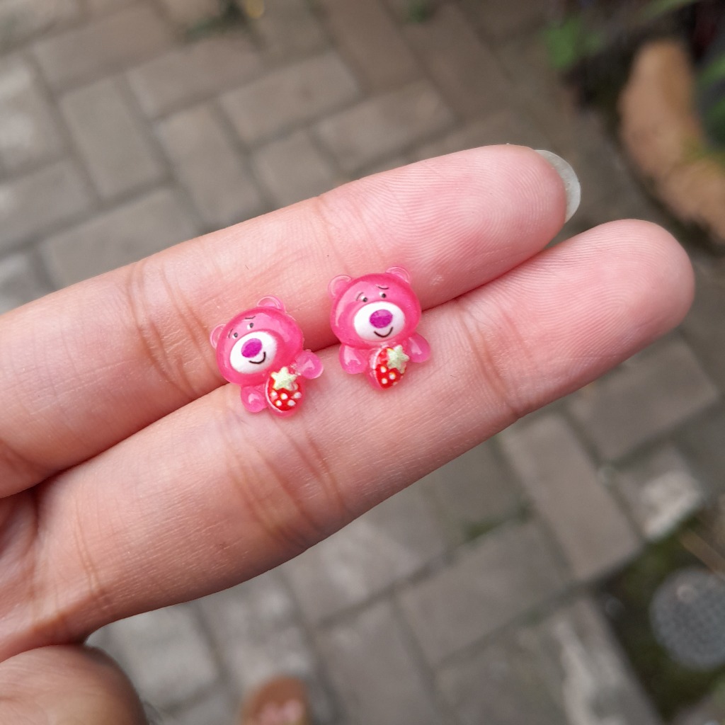 ANTING TUSUK PLASTIK  LOTSO / ANTING HYPOALLERGENIC / ANTING ANTI ALERGI / ANTING KOREA STYLE
