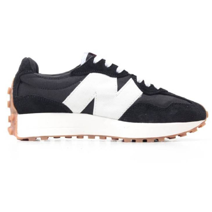 Sepatu New Balance 327 Black White Gum NB WS327BL Hitam Putih Cokelat Sneakers Pria Running Sport