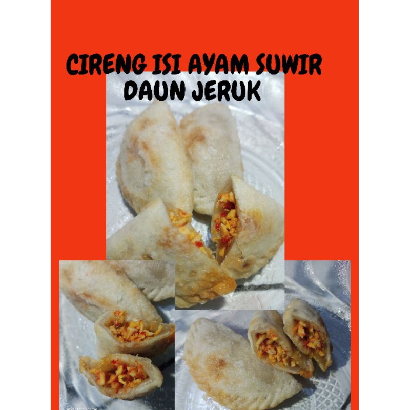 

Cireng isi ayam suwir daun jeruk