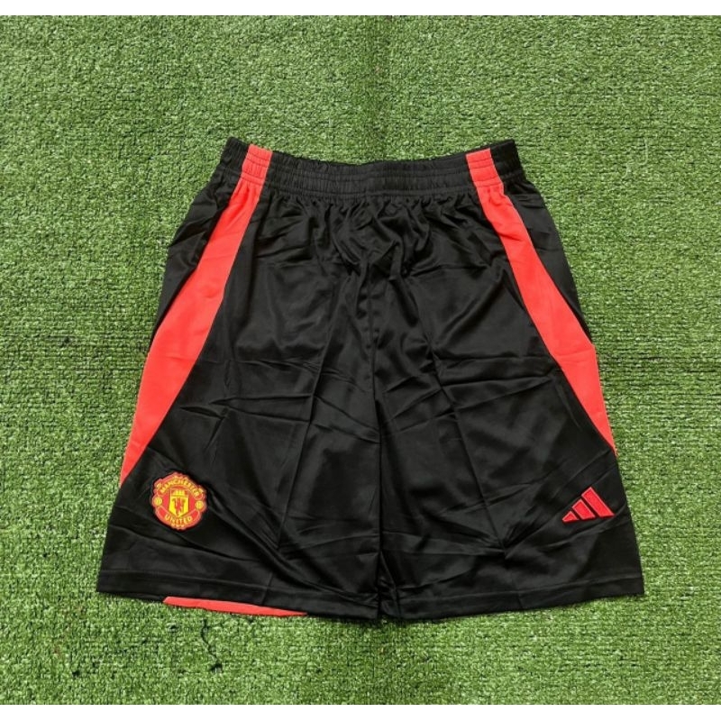 Celana Bola Grade Ori Manchester United MU Home Hitam 2024 / 2025 New Season 24-25