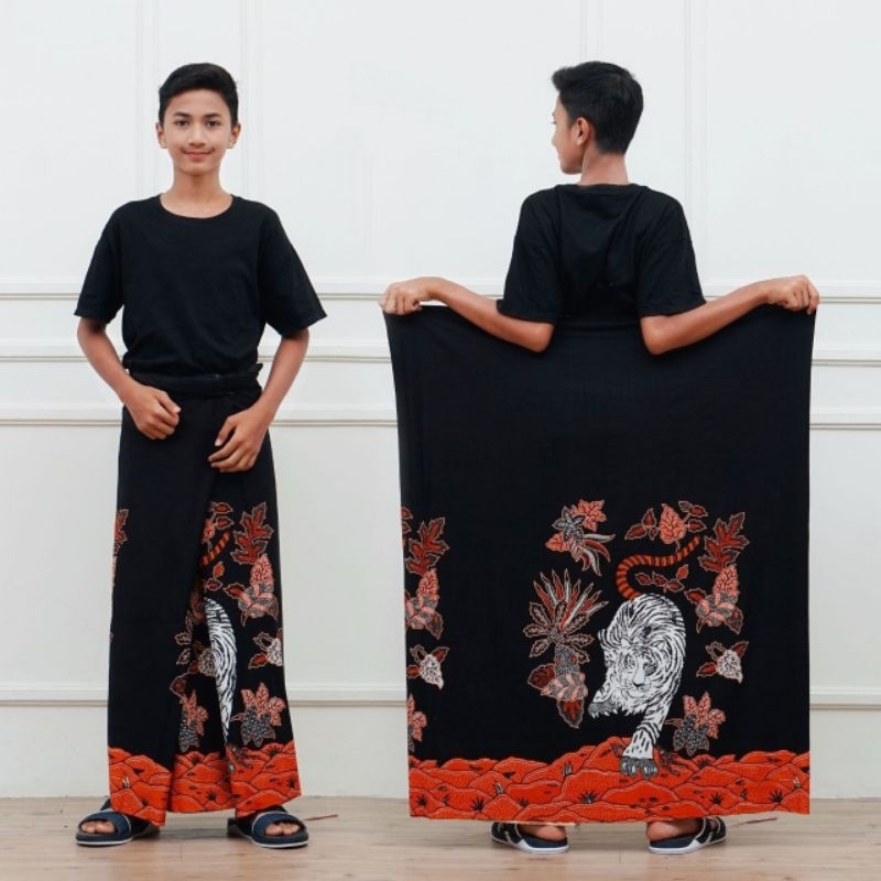 HEMAT New Motif Wayang Sopal Sarung Anak Laki Laki - Wayang Gatotkaca - Sarung Anak - Sarung Pria