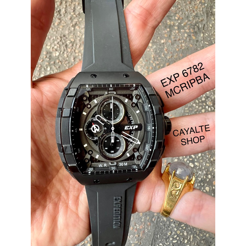 Expedition EXP 6782 MCRIPBA Full Black Hitam Pria