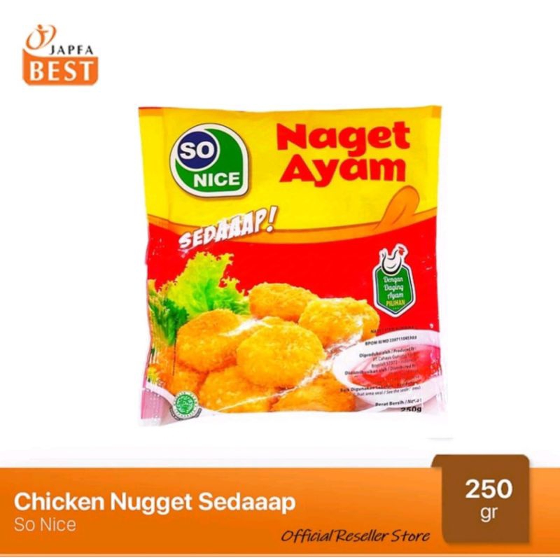 

So nice nugget ayam 250 gr