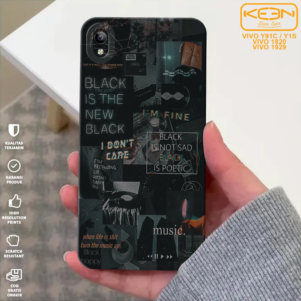 Case Hp Vivo Y91C/Vivo Y1S - Casing Hp Vivo Y91C/Vivo Y1S Motif Aesthetic - Case Procamera - Softcas