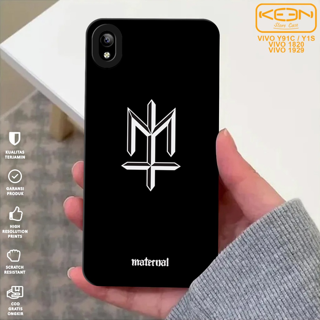 Case Hp Vivo Y91C/Vivo Y1S - Casing Hp Vivo Y91C/Vivo Y1S Motif Logo Brand - Case Procamera - Softca