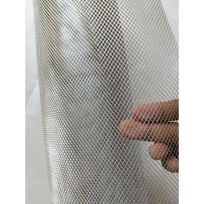 Kawat jaring aluminium 100 cm × 30 cm kawat nyamuk jaring nyamuk lubang angin saringan aluminium kaw