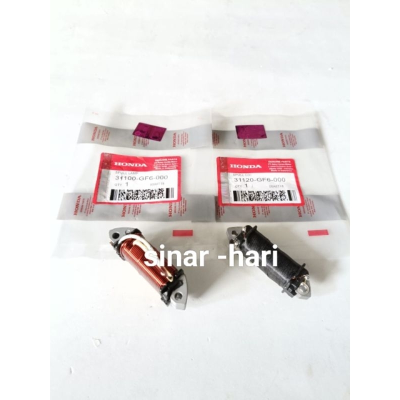 SPUL CDI+LAMPU  ASSY (GF6) HONDA ORIGINAL WIN 100 WIN OLD WIN LAMA