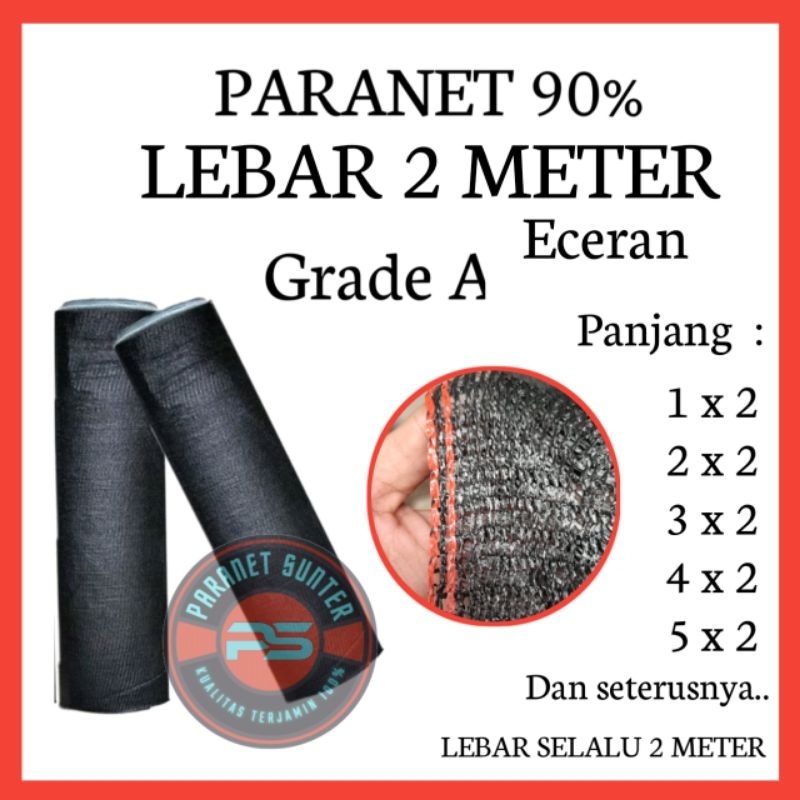 Paranet 90% Lebar 2 Meter Panjang Per Meter