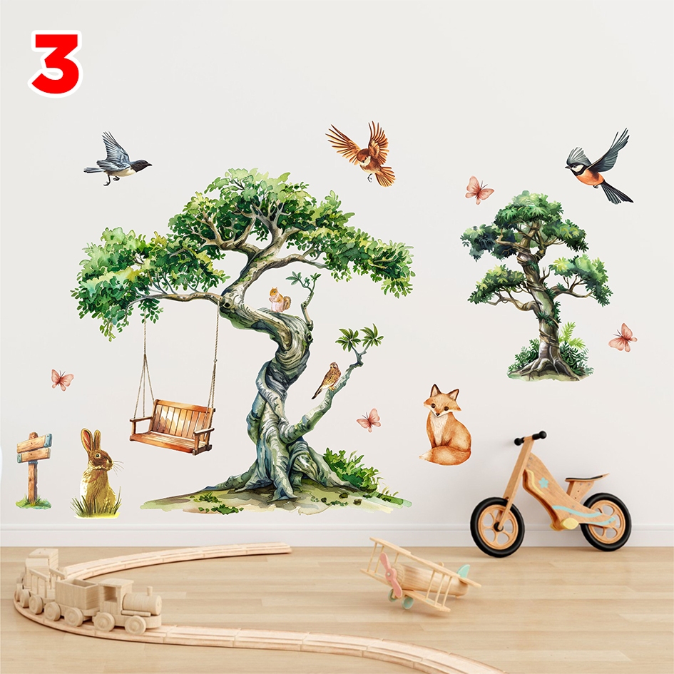 Disc Semesta Wall Sticker Pohon Stiker Dinding Wallsticker Smst