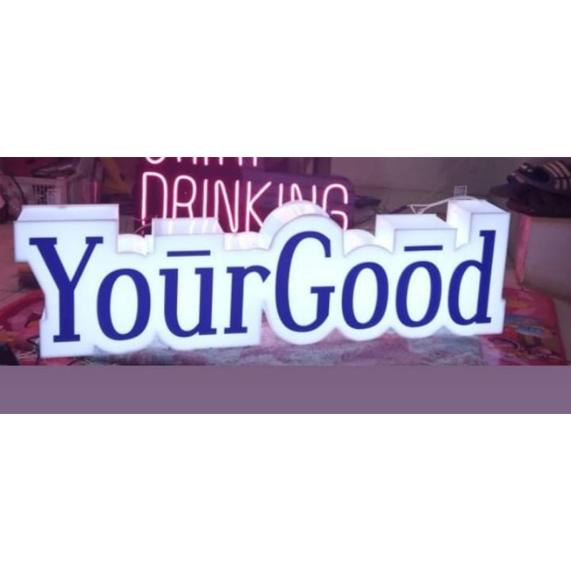 neon box led acrylic cutting custom/neon box caffe/neon box murah