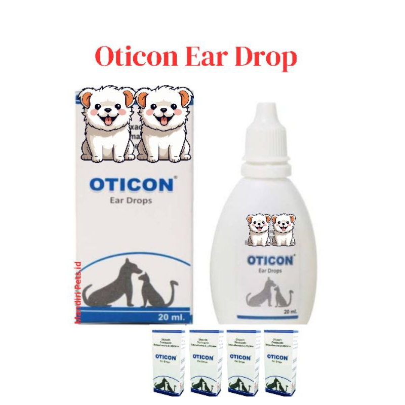 Oticon Ear Drop Pembersih Kotoran Kuping Kucing & Anjing - Oticon - Oticon Ear Drop