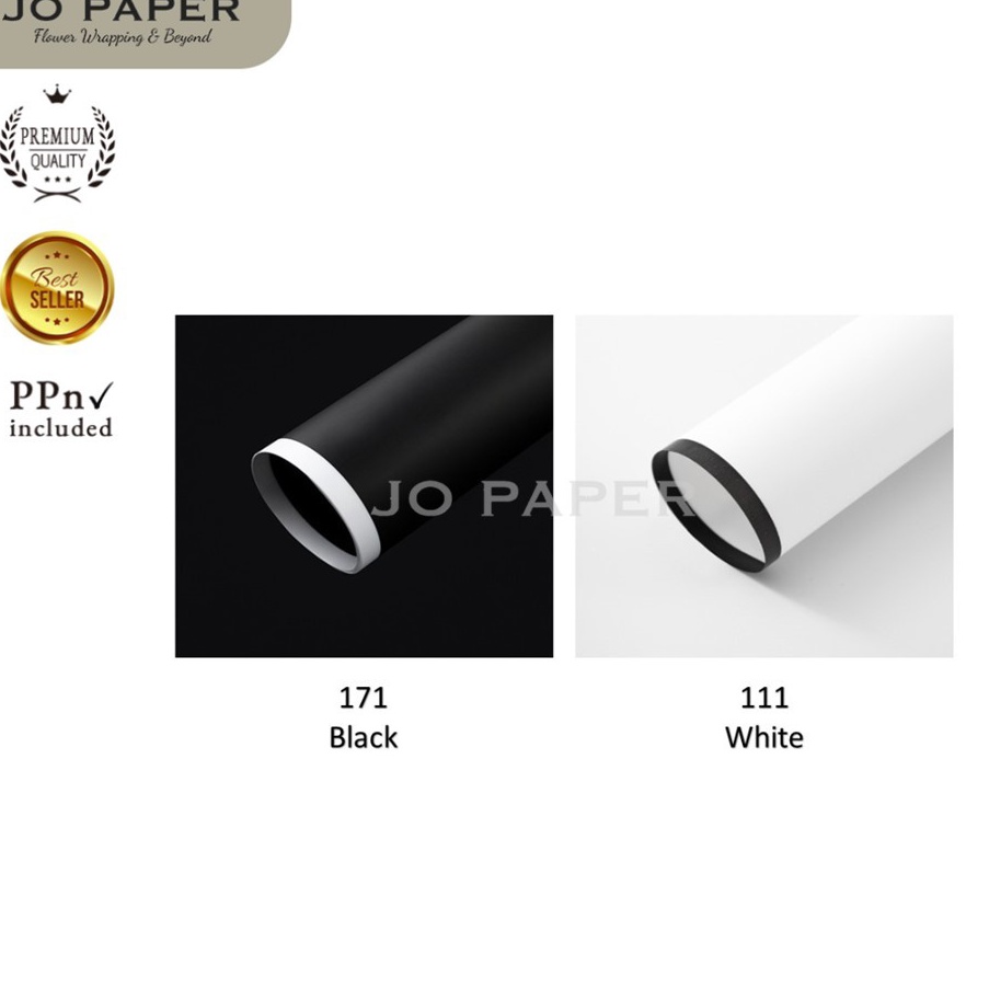 

Produk Favorit 2 LEMBAR Flower Wrapping Paper List Monochrome Monokrom Kertas Buket Bunga Cellophane Florist