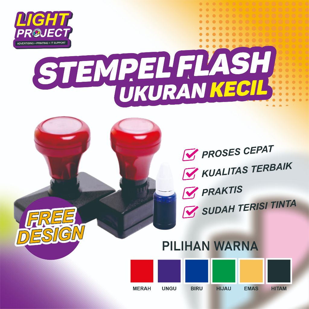 

Stempel Flash Otomatis Custom Ukuran Kecil
