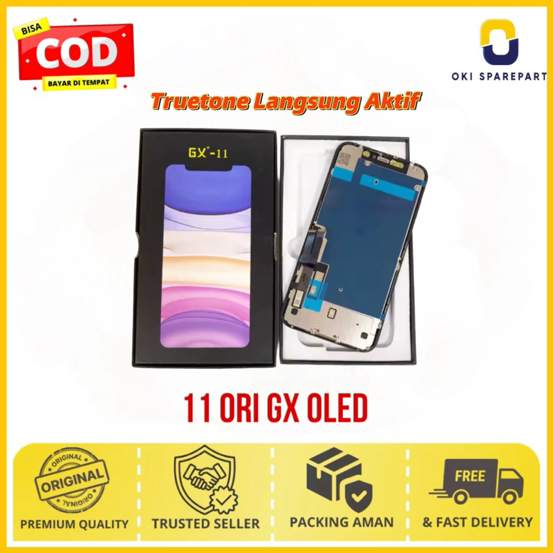 LCD IPHONE 11 ORI GX OLED + TRUETONE LANGSUNG AKTIF