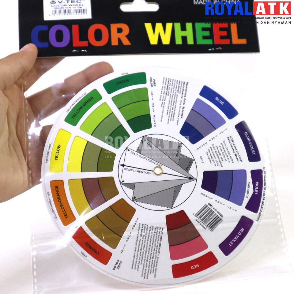 

Paket Hebat Color wheel cakra warna Diameter 14 cm alat mix warna