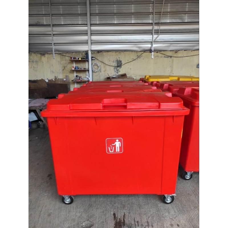 TEMPAT SAMPAH BESAR/BAK SAMPAH BESAR 660 LITER RODA