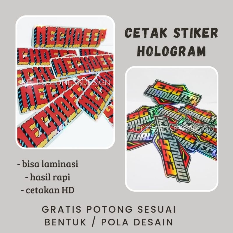 

CETAK STIKER HOLOGRAM GRATIS POTONG SESUAI POLA | FREE CUTING SESUAI BENTUK